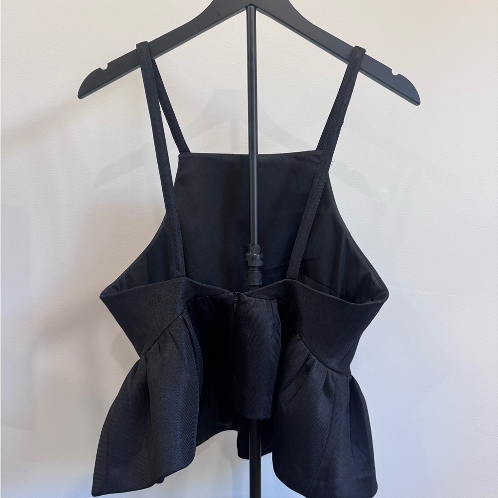 Black Peplum Top - Picture 2 of 2